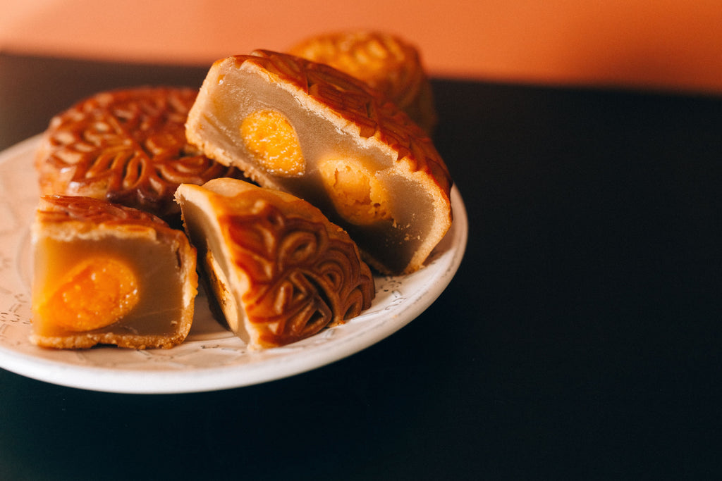 Gâteau de lune au lotus et jaune d'œuf salé