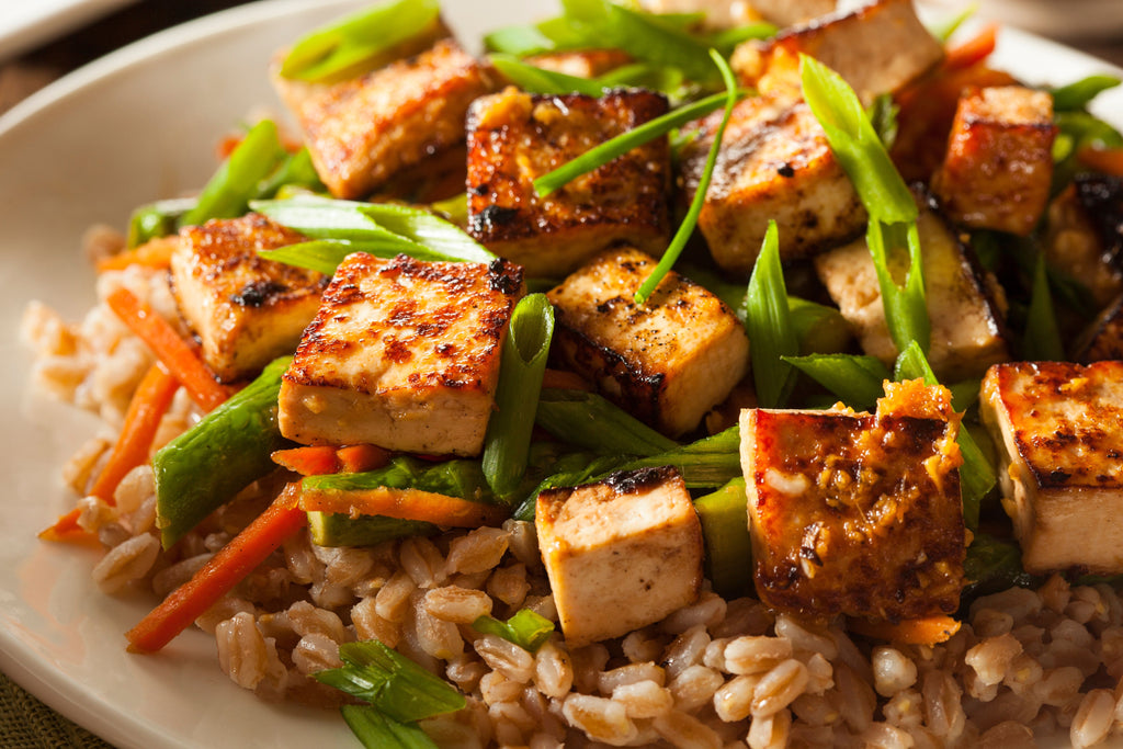 Tofu aux légumes à la japonaise