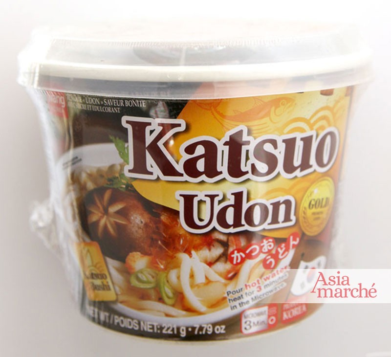 Soupe Udon Katsuo Bonite en bol de 221g Wang - Asiamarché france