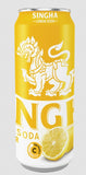 Boisson gazeuse sans sucre au citron 33cl Singha