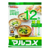 12 Soupes miso japonaises instantannées 258g Marukome